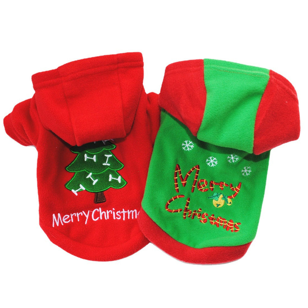 Puppy Christmas Pet Santa Claus Suit
