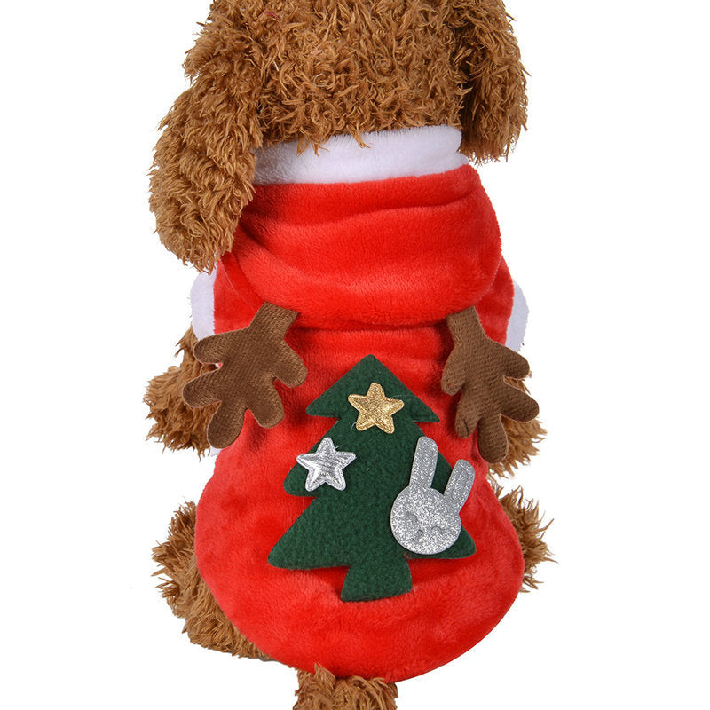Cat Christmas Dog Clothes Hoodie