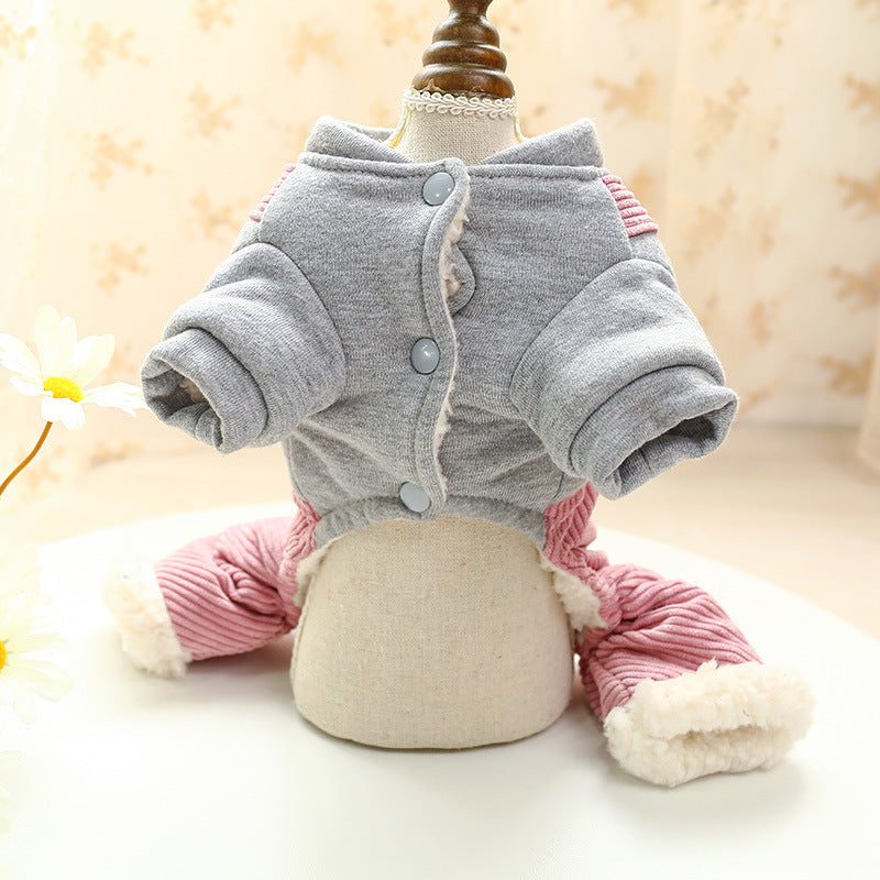 Dog Jumpsui Overall Rabbit Hoodie