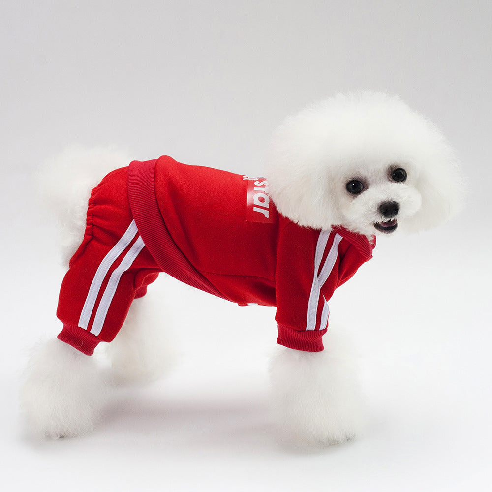 Four-Leg Sport Hoodie Puppy Clothes