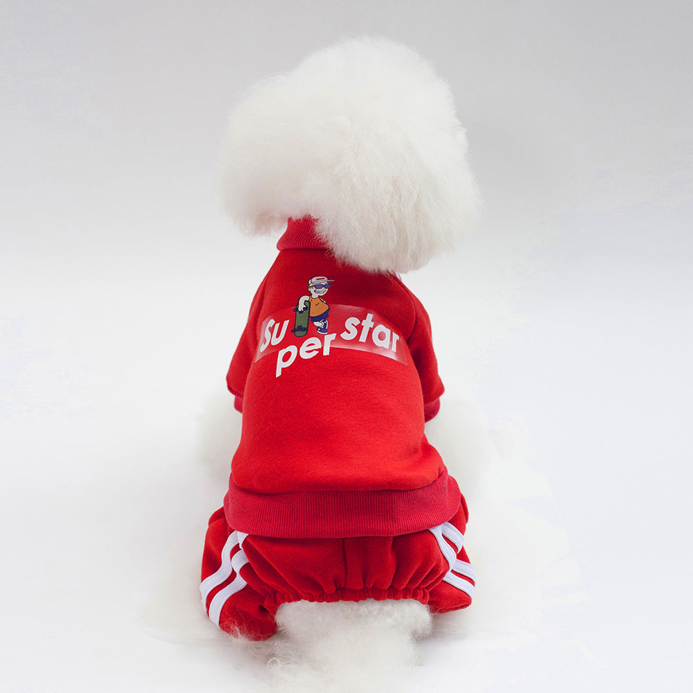 Four-Leg Sport Hoodie Puppy Clothes