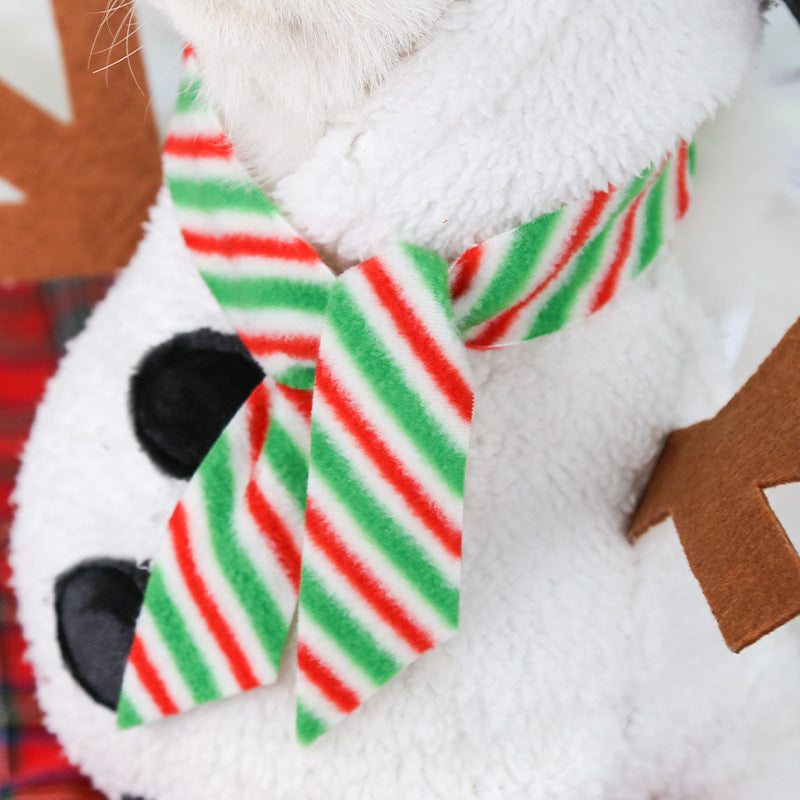 Christmas Pet Cute Dog Snowman Costume
