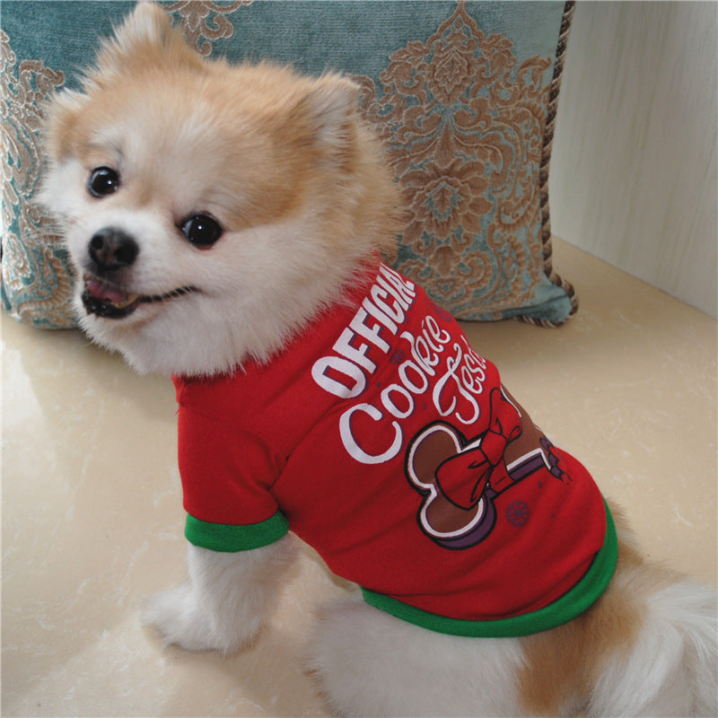 Cute Dog Clothing Christmas Dog Shirts