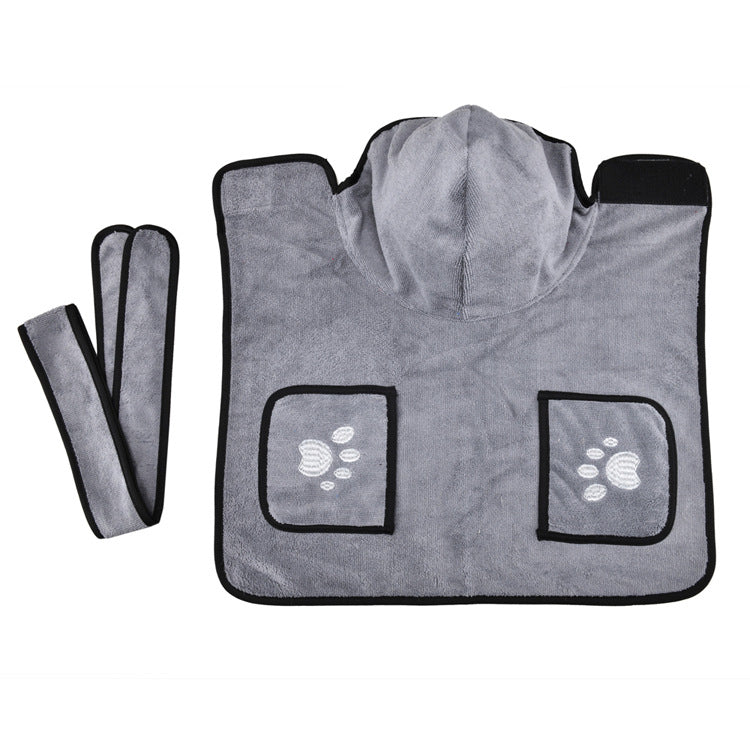 Dog Bathrobe Towel Pet Drying Robes