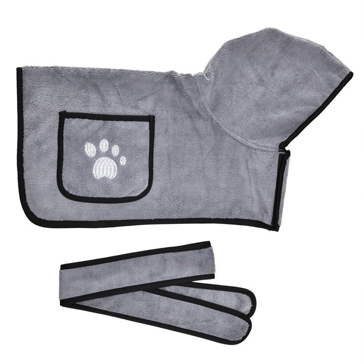 Dog Bathrobe Towel Pet Drying Robes