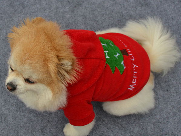 Puppy Christmas Pet Santa Claus Suit