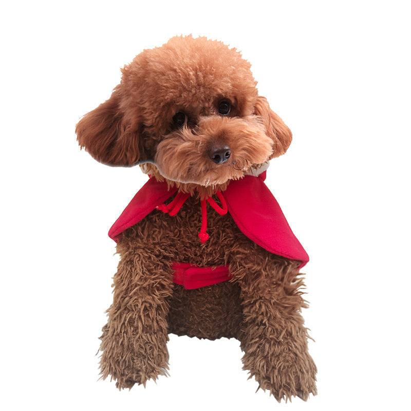 Pet Christmas Costume Cloak