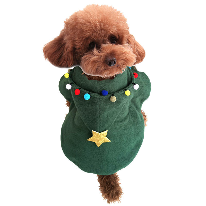 Pet Christmas Costume Cloak
