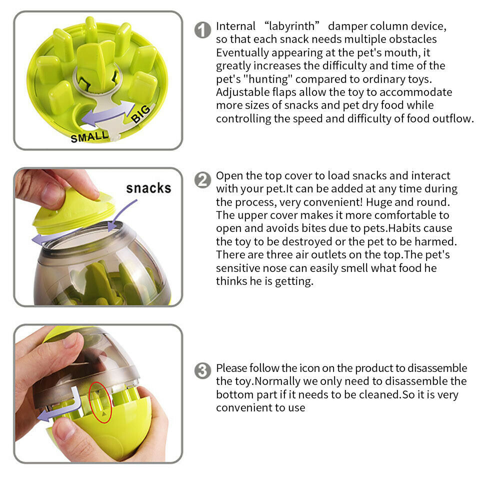 Puppy Feeder Dispenser Bowl Toy