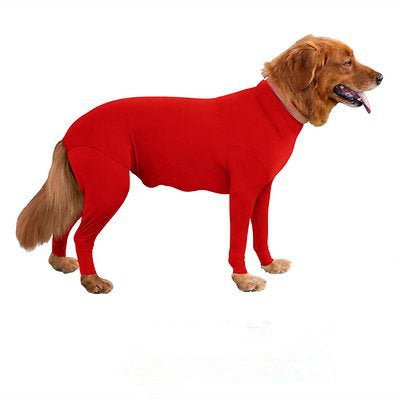 Dog Jumpsuit Zip Up Dog Plain Blank Clothes